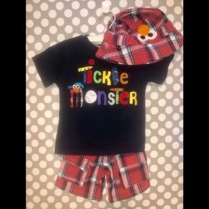 🎈2 for $30🎈Toddler Boys Sesame Outfit